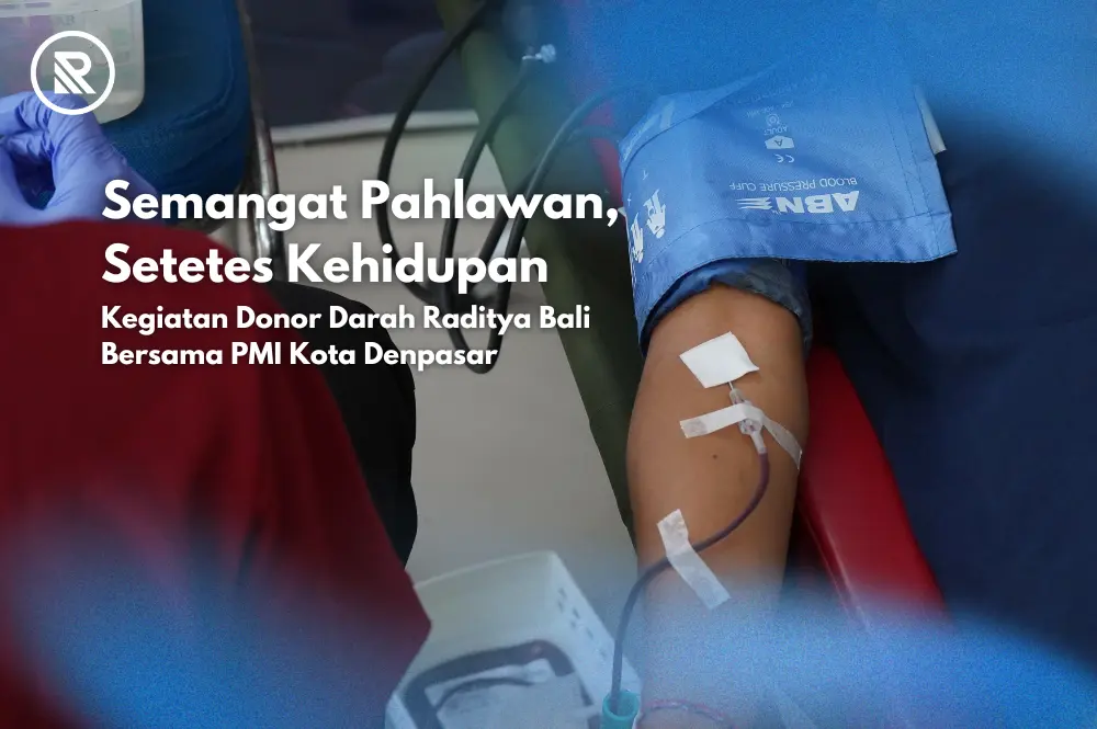 Kegiatan donor darah di showroom Raditya Bali Denpasar bersama PMI Kota Denpasar.