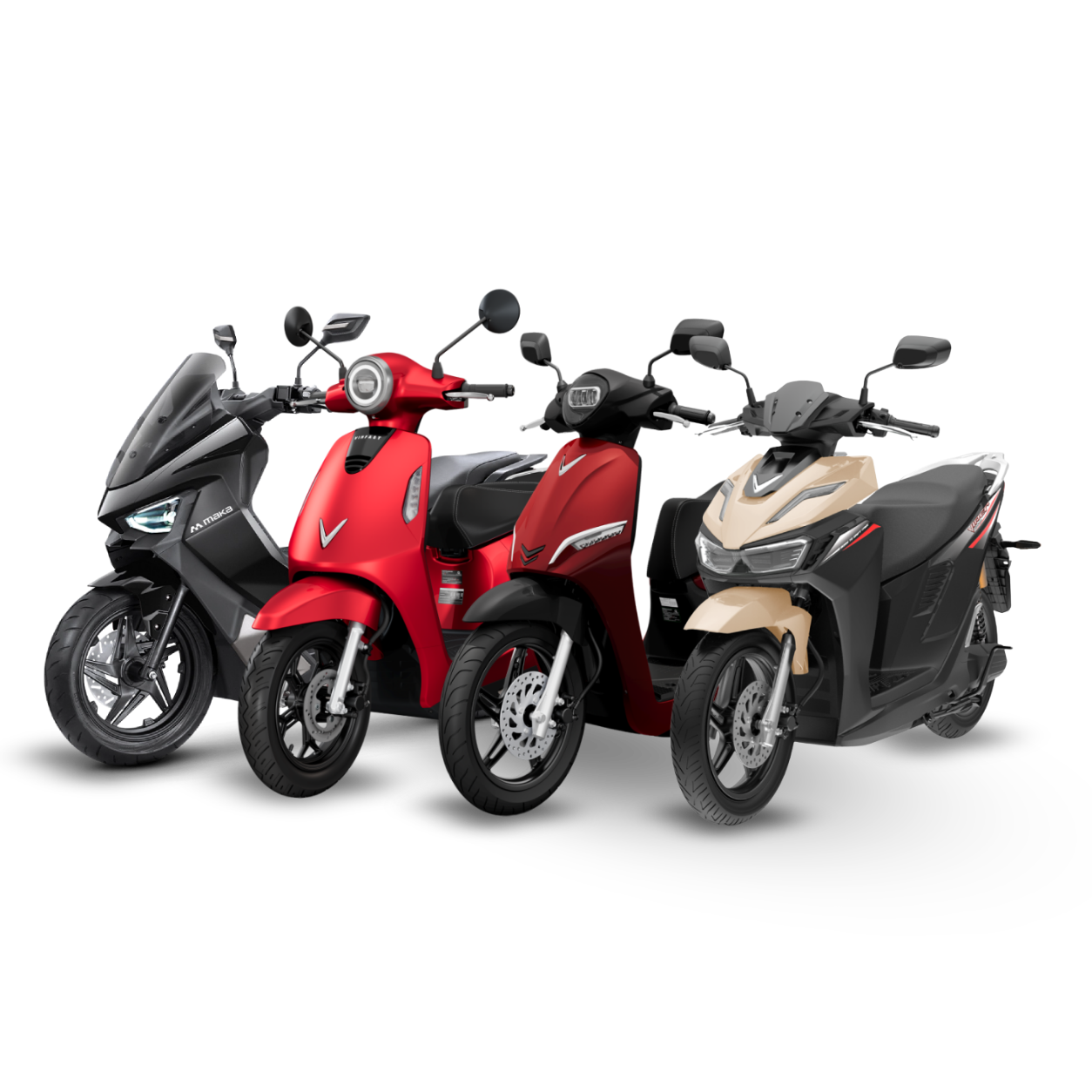 Pilihan motor listrik Maka Motors dan VinFast